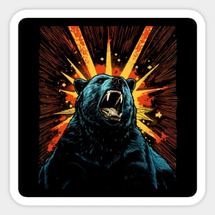 Angry Bear Sticker